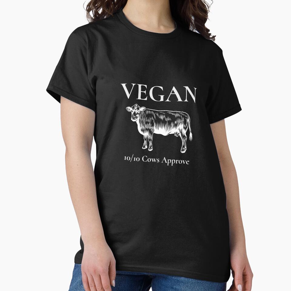 VEGAN - 10/10 Cows Approve by VeganPlantBased T-Shirts, Hoodie, Sweatshirt | BlankRebels.com (Image 2)