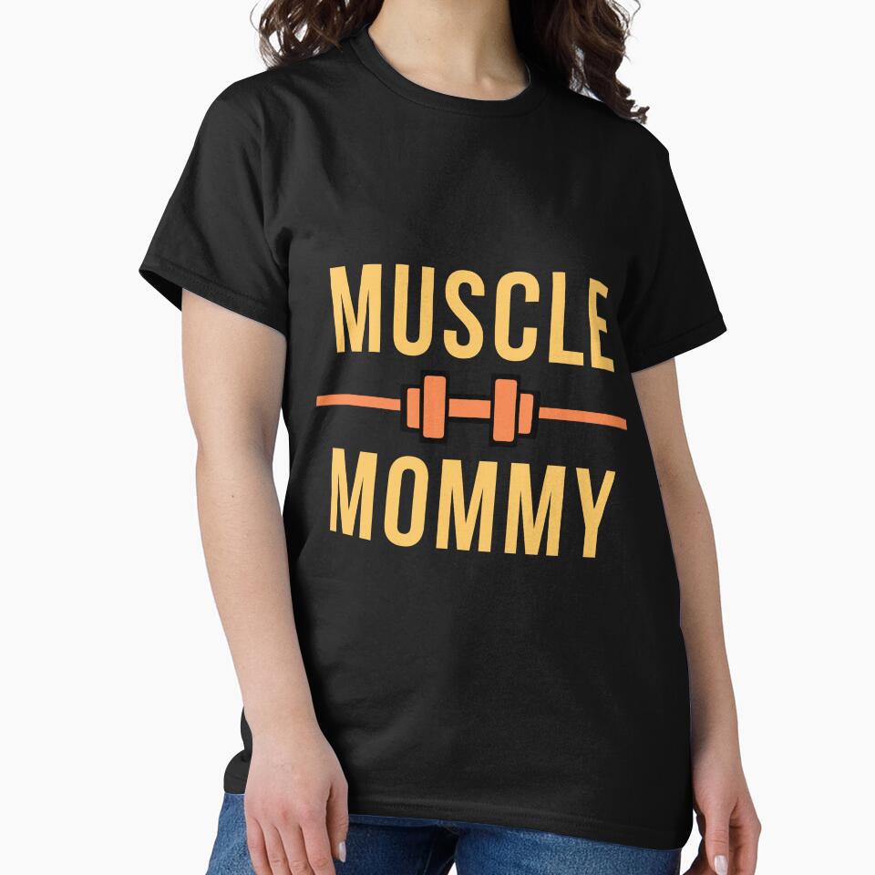Colorful Retro Muscle Mommy by Hedersondesigns T-Shirts, Hoodie, Sweatshirt | BlankRebels.com (Image 2)