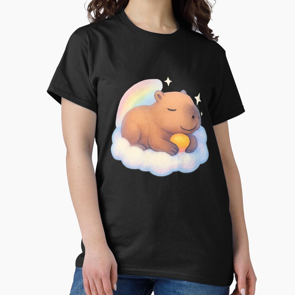 Cloudy Capybara by PlanetBoi T-Shirts, Hoodie, Sweatshirt | BlankRebels.com (Image 2)