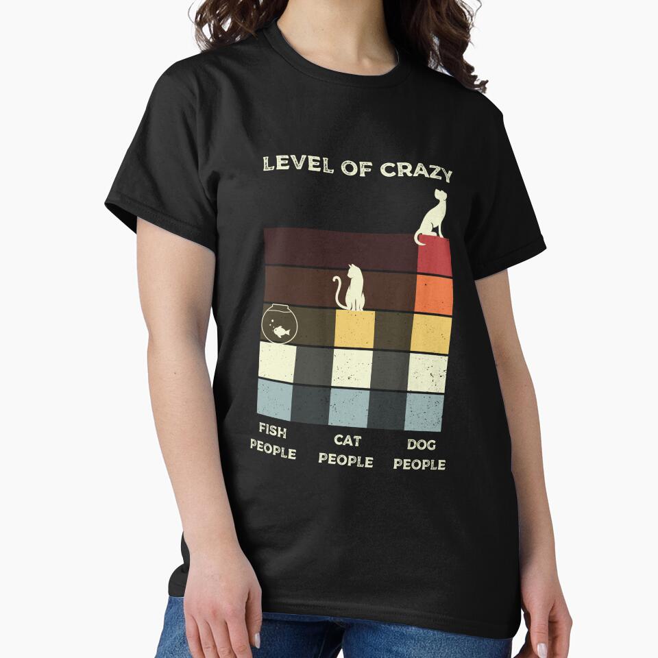 Dog People Level of Crazy | Vintage | Retro by 4TeeToo T-Shirts, Hoodie, Sweatshirt | BlankRebels.com (Image 2)