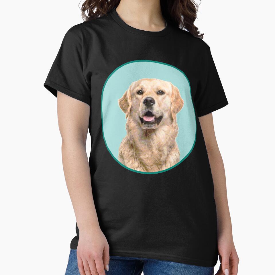 Cute Golden Retriever Dog Funny Golden Retriever Lovers by alaechamlal T-Shirts, Hoodie, Sweatshirt (Image 2)