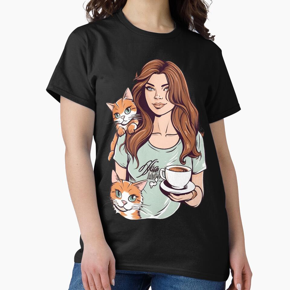 Cat Mother Coffee Lover  #9 by ImprintPro T-Shirts, Hoodie, Sweatshirt | BlankRebels.com (Image 2)