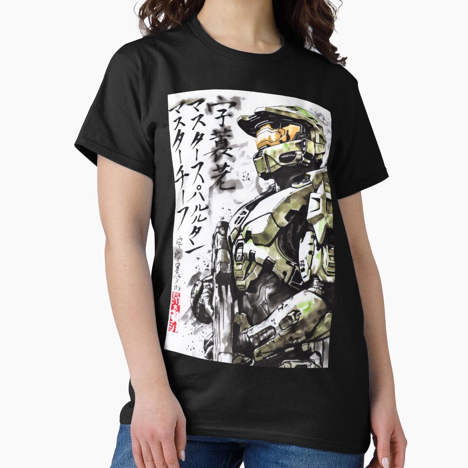 Master Chief Sumi-e by AnimeArsenalPrints