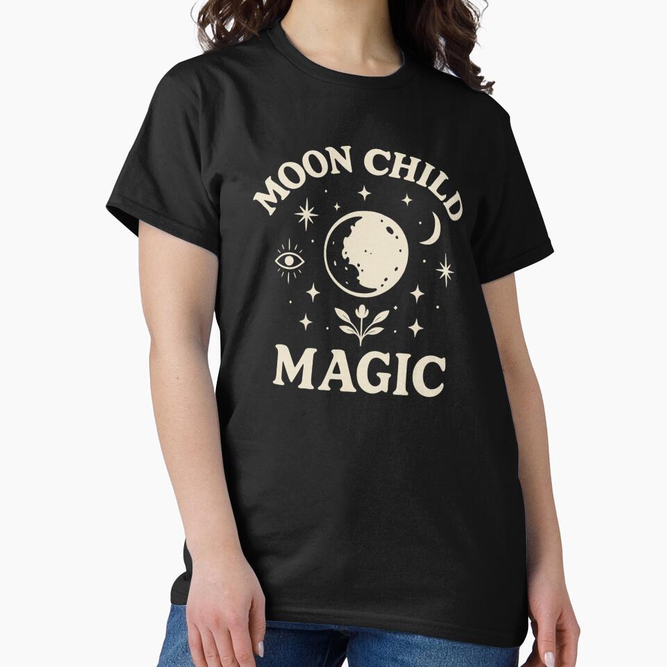 Moon Child – Boho Spiritual Lunar Vibes by Palozebra T-Shirts, Hoodie, Sweatshirt | BlankRebels.com (Image 2)