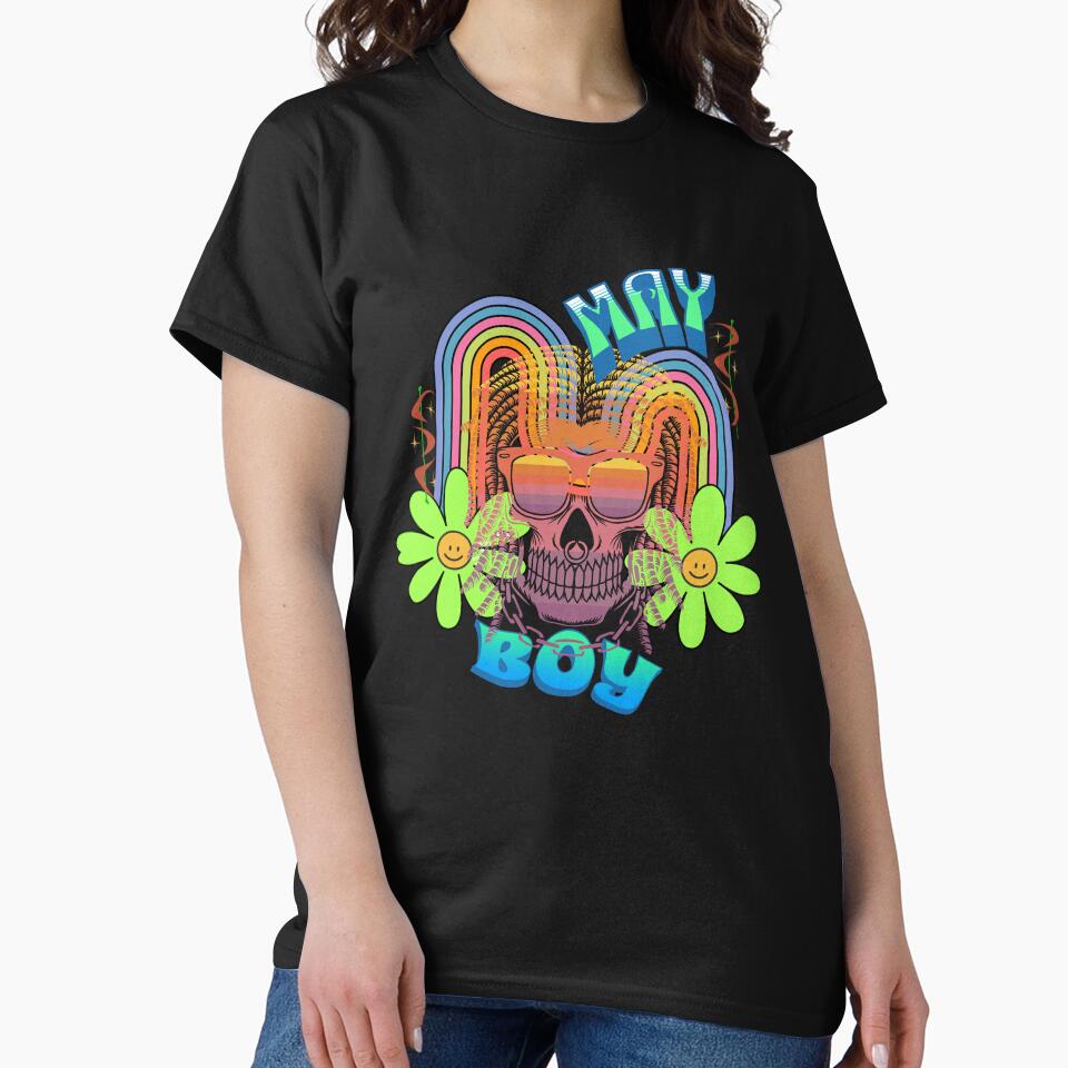 Retro May Boy Vintage Design by my-green-gecko T-Shirts, Hoodie, Sweatshirt | BlankRebels.com (Image 2)