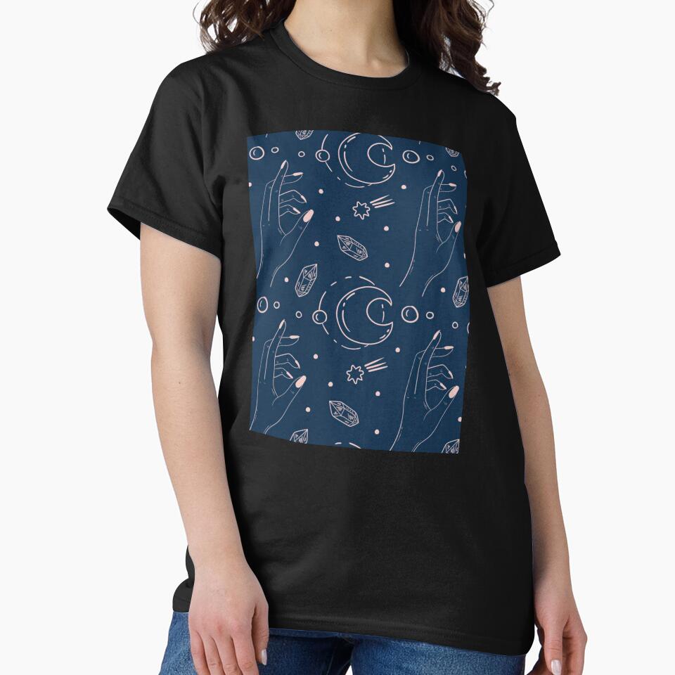 Blue dreams of mind hands bubble drop gems illustration doodle fun cool aesthetic by RashidaHanaart T-Shirts,... (Image 2)