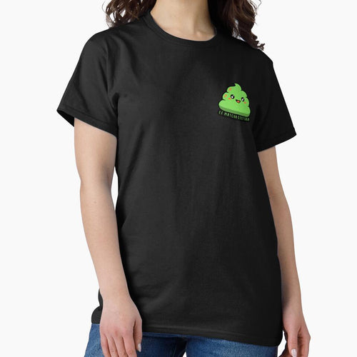 "Le matcha c'est caca!" Sticker. by THEHOOTDesigns T-Shirts, Hoodie, Sweatshirt | BlankRebels.com (Image 2)