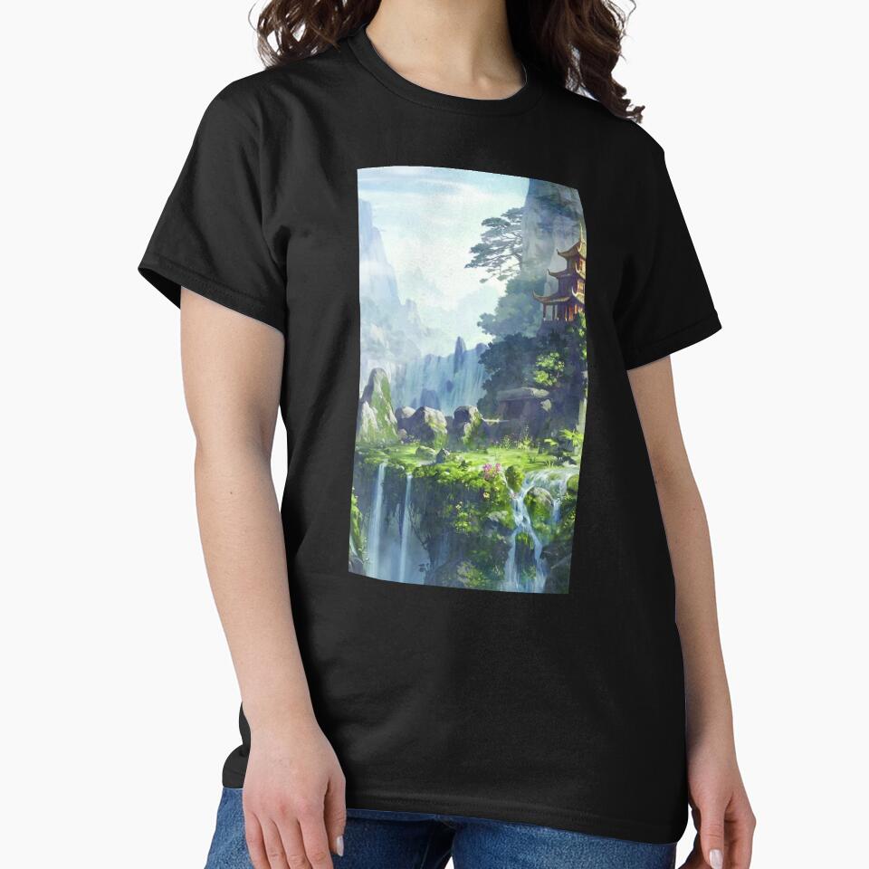 mountain wallpaper art by yusiema20 T-Shirts, Hoodie, Sweatshirt | BlankRebels.com (Image 2)