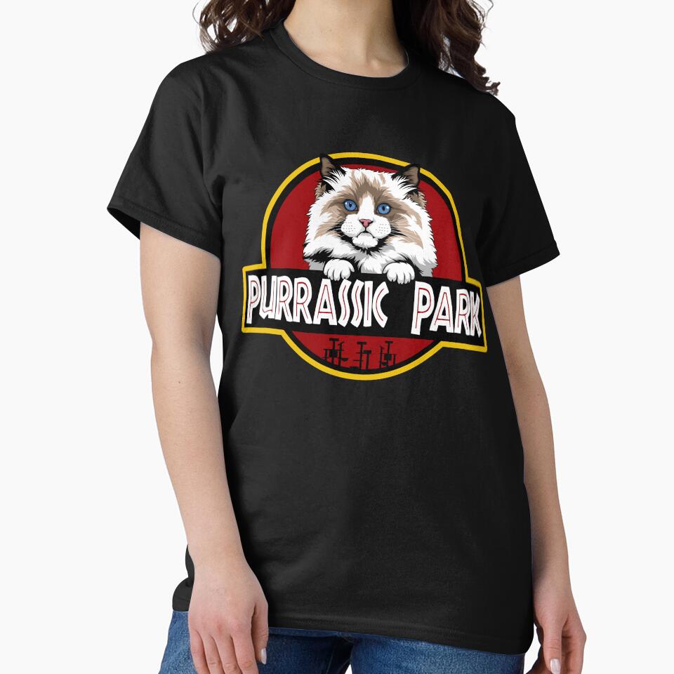 Funny Ragdoll Cat Purrassic Park T-Shirts, Hoodie, Sweatshirt