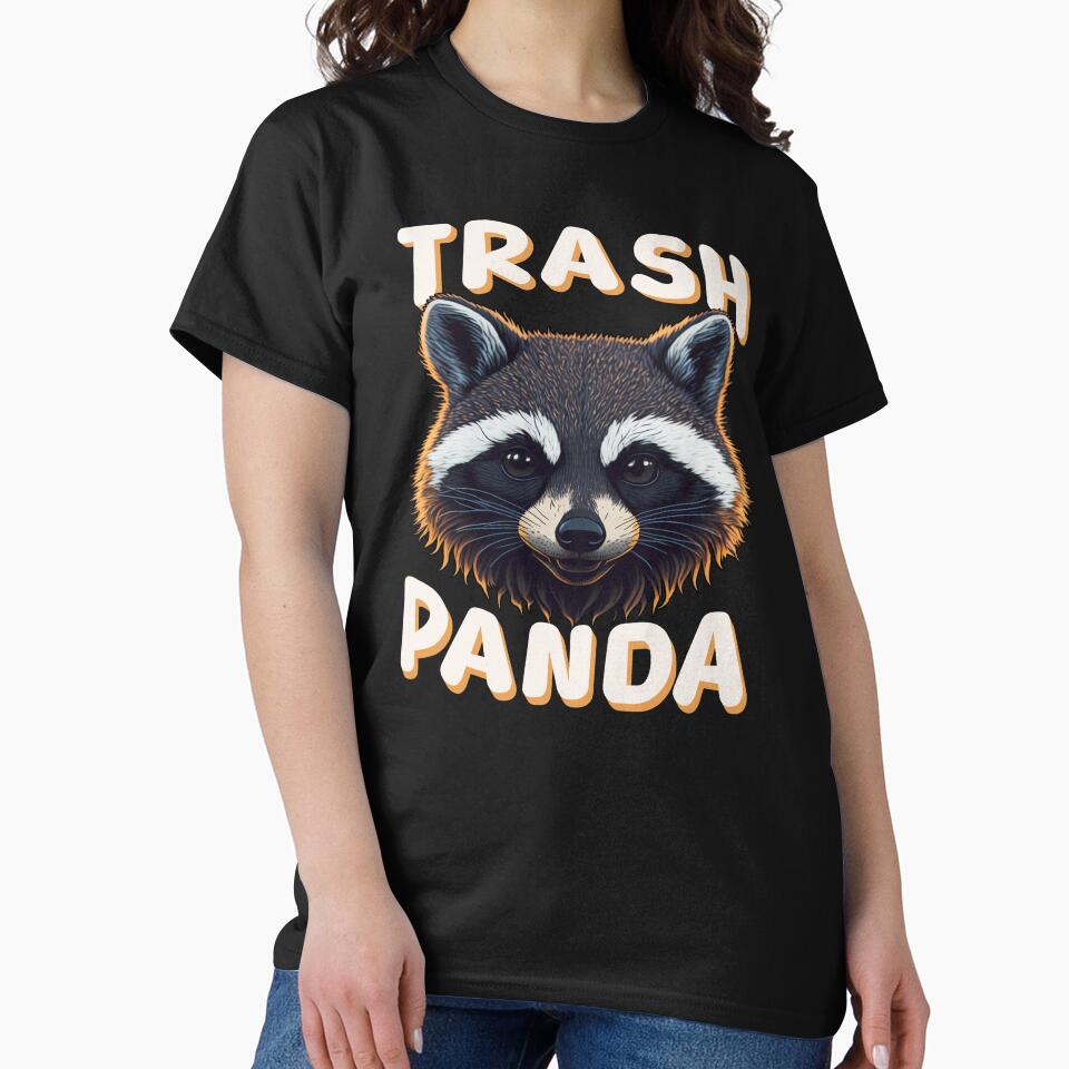 Trash Panda Funny Sarcastic Cute Racoon Art Meme Graphic by Bad Kitty Designz T-Shirts, Hoodie, Sweatshirt (Image 2)