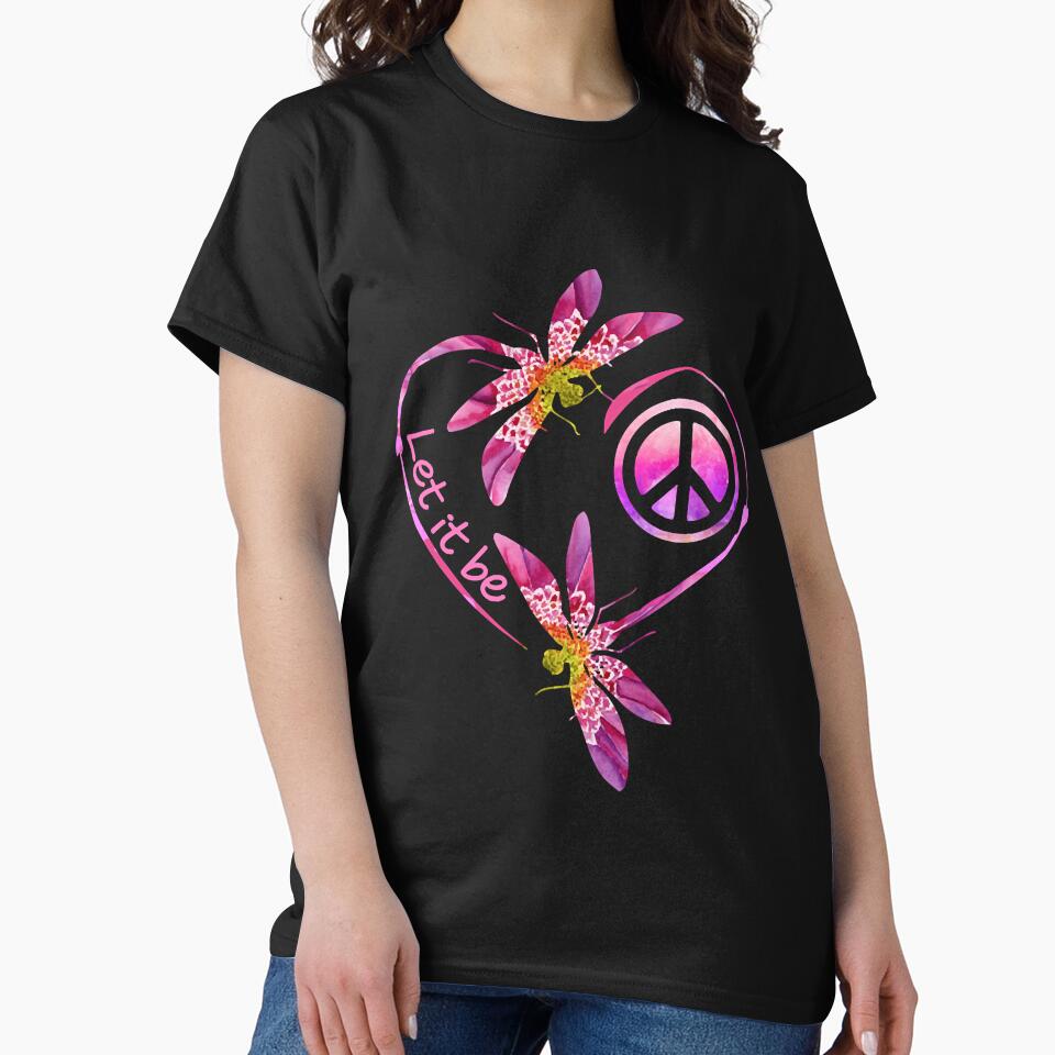 Let It Be Hippie Dragonfly by shopParadiseXOS T-Shirts, Hoodie, Sweatshirt | BlankRebels.com (Image 2)