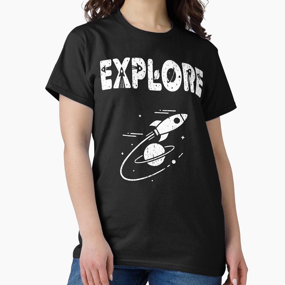 EXPLORE vintage space travel planetary missions space exploration new space race is on by Jt41 T-Shirts,... (Image 2)