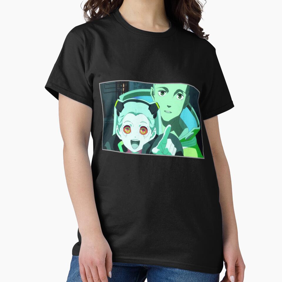 Rebecca and david wholesome Cyberpunk by Aestheticanime2 T-Shirts, Hoodie, Sweatshirt | BlankRebels.com (Image 2)