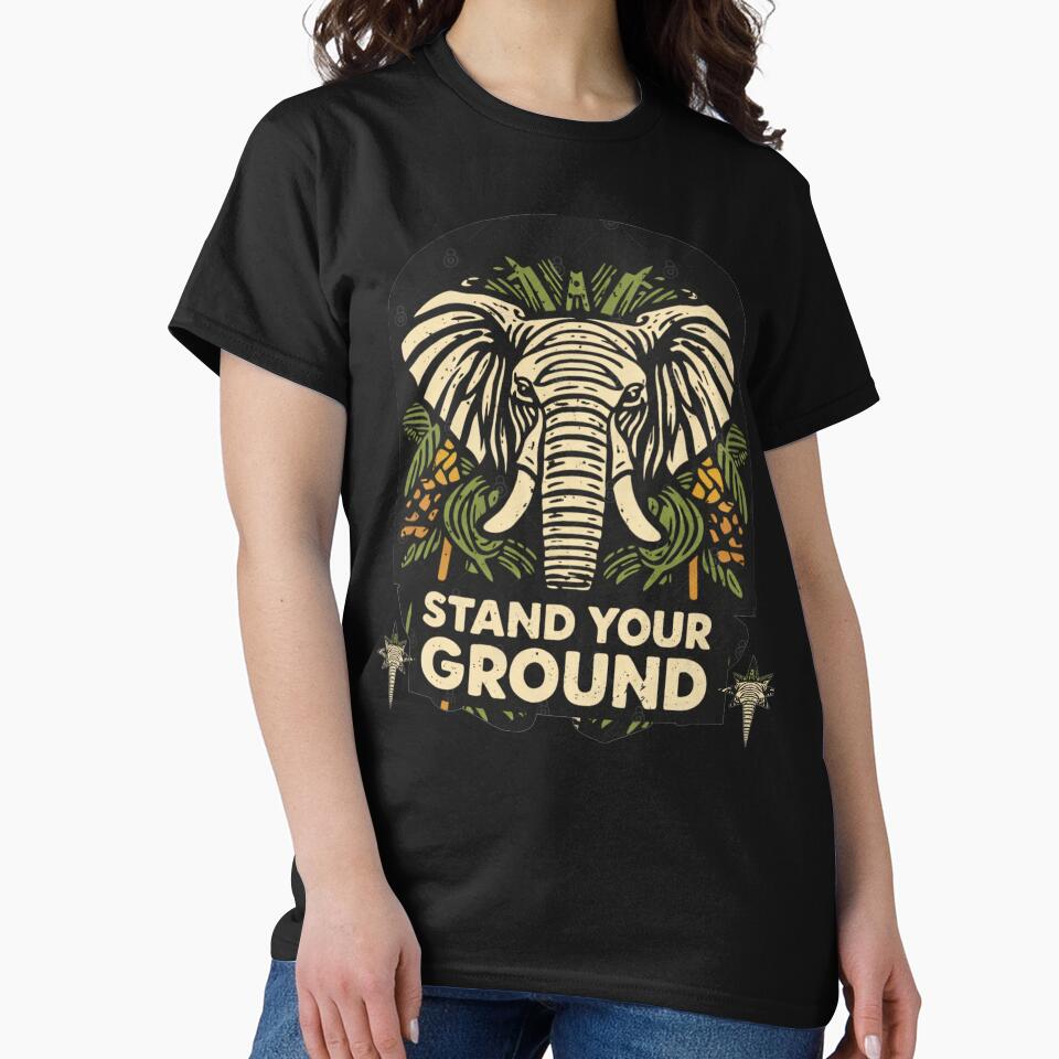 African Elephant Tribal Art  Quiet Strength Savanna by SavannaStrikes T-Shirts, Hoodie, Sweatshirt (Image 2)