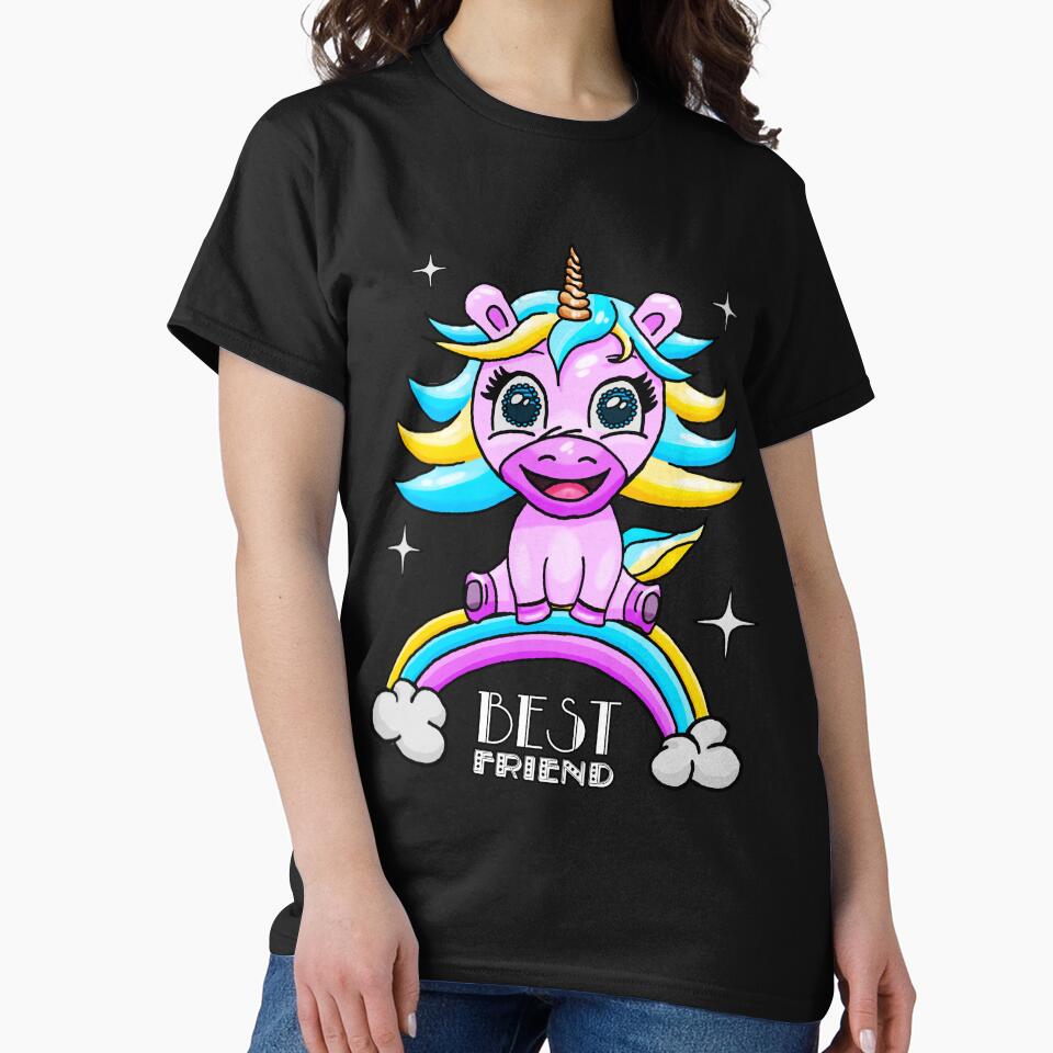 Best Friend Friends BF Unicorns by AOCreativeProd T-Shirts, Hoodie, Sweatshirt | BlankRebels.com (Image 2)