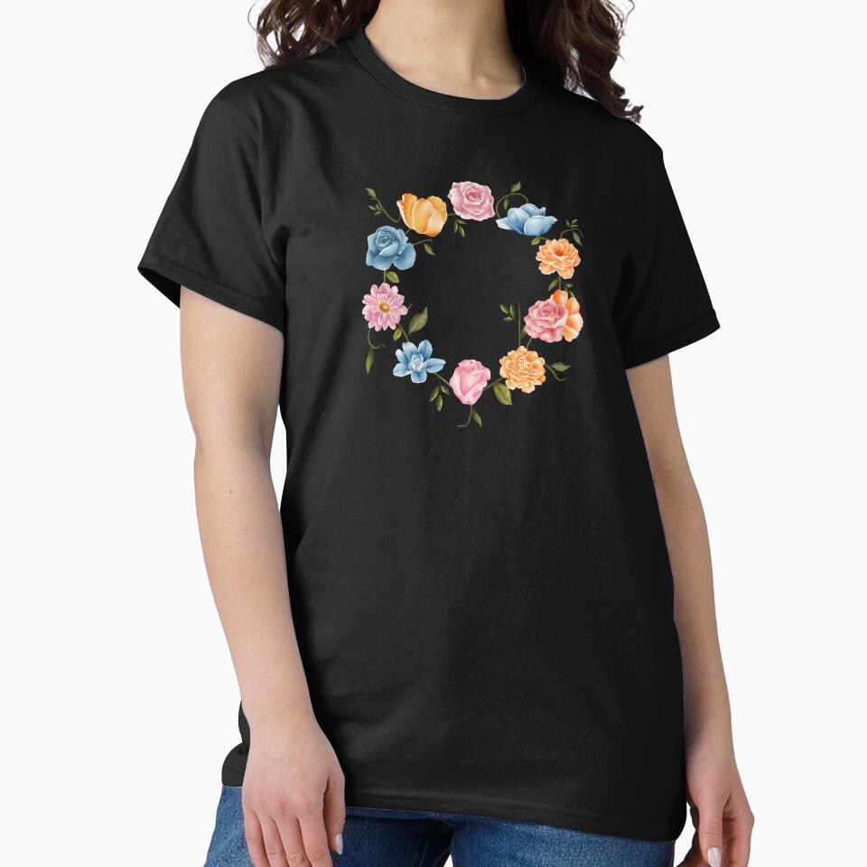 Aesthetic Flower Crown by Scriblez T-Shirts, Hoodie, Sweatshirt | BlankRebels.com (Image 2)