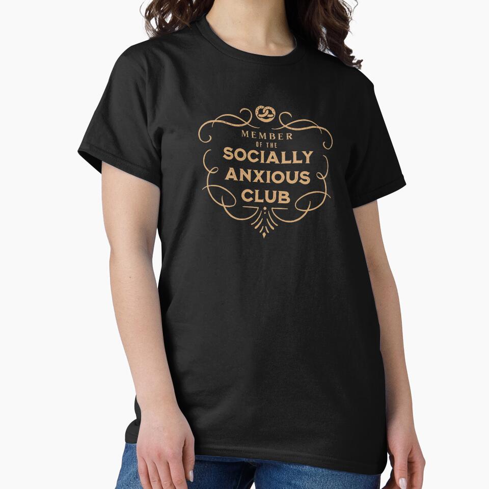 Member of the Socially Anxious Club by VicEllisArt T-Shirts, Hoodie, Sweatshirt | BlankRebels.com (Image 2)