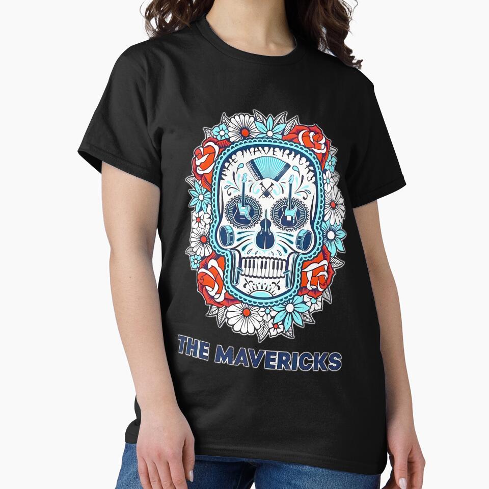 The Mavericks Sugar Skull Music Art By Merch Limited Edition by luayhail