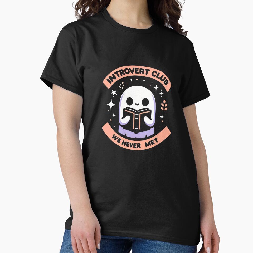 Introvert Club – We Never Met by ZodiacPeaks T-Shirts, Hoodie, Sweatshirt | BlankRebels.com (Image 2)