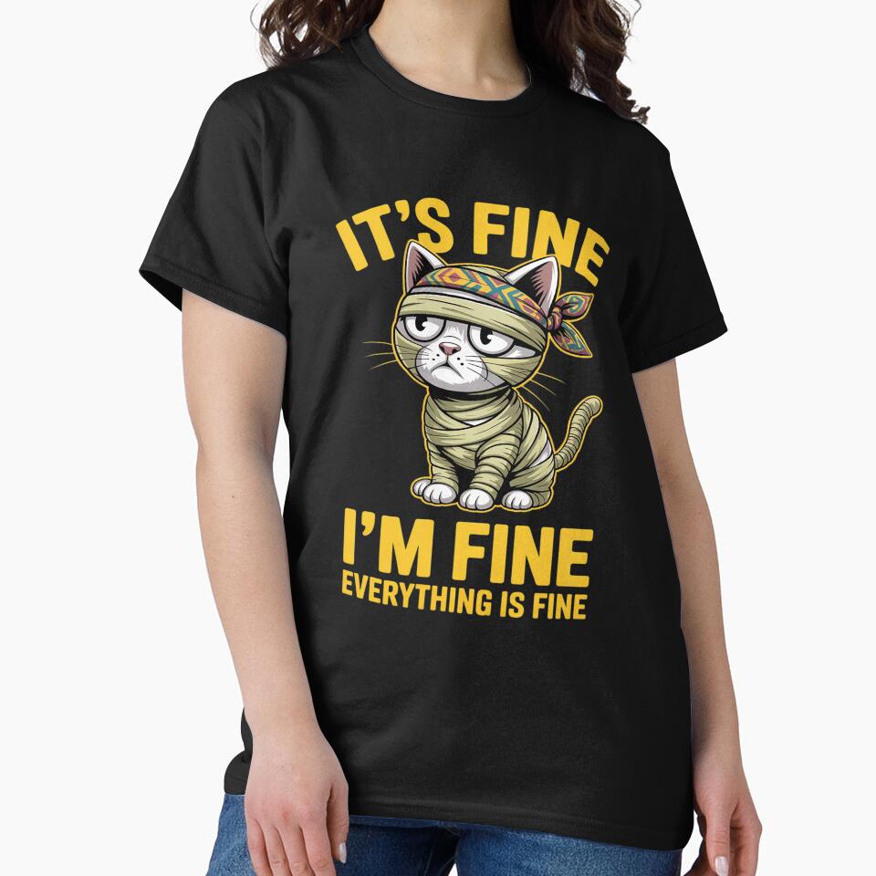 Fuzzy Cat Face Illustration Cute Cat Lovers by HORIZBoutique T-Shirts, Hoodie, Sweatshirt | BlankRebels.com (Image 2)