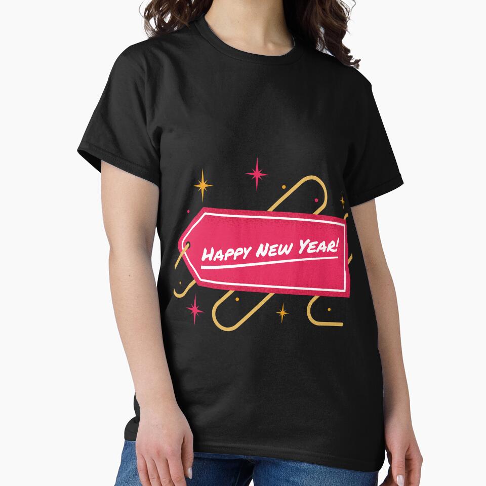 HAPPY NEW YEAR QUOTE IN A RED COLOR  TAG by CreatorWorld29 T-Shirts, Hoodie, Sweatshirt | BlankRebels.com (Image 2)