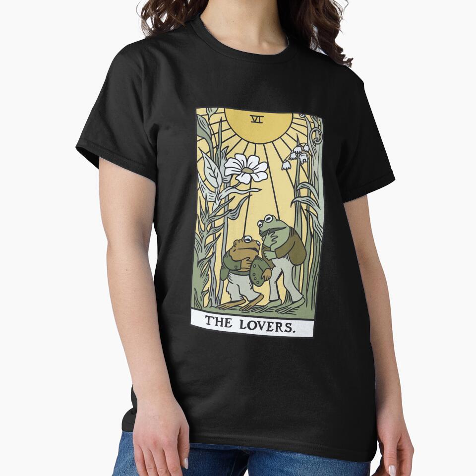 The Lovers Frog Toad Tarot Card Cottagecore Frog Lover by taaddison50 T-Shirts, Hoodie, Sweatshirt (Image 2)