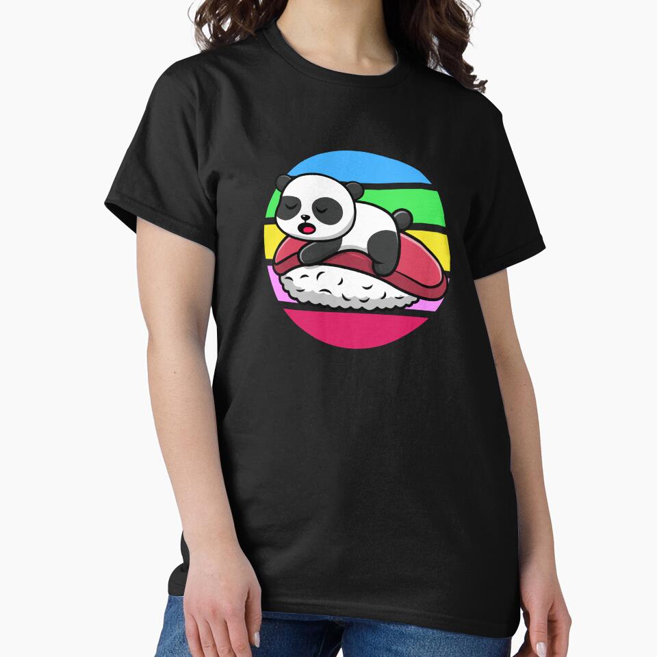 Panda sleeps on sushi by Rev-Style T-Shirts, Hoodie, Sweatshirt | BlankRebels.com (Image 2)