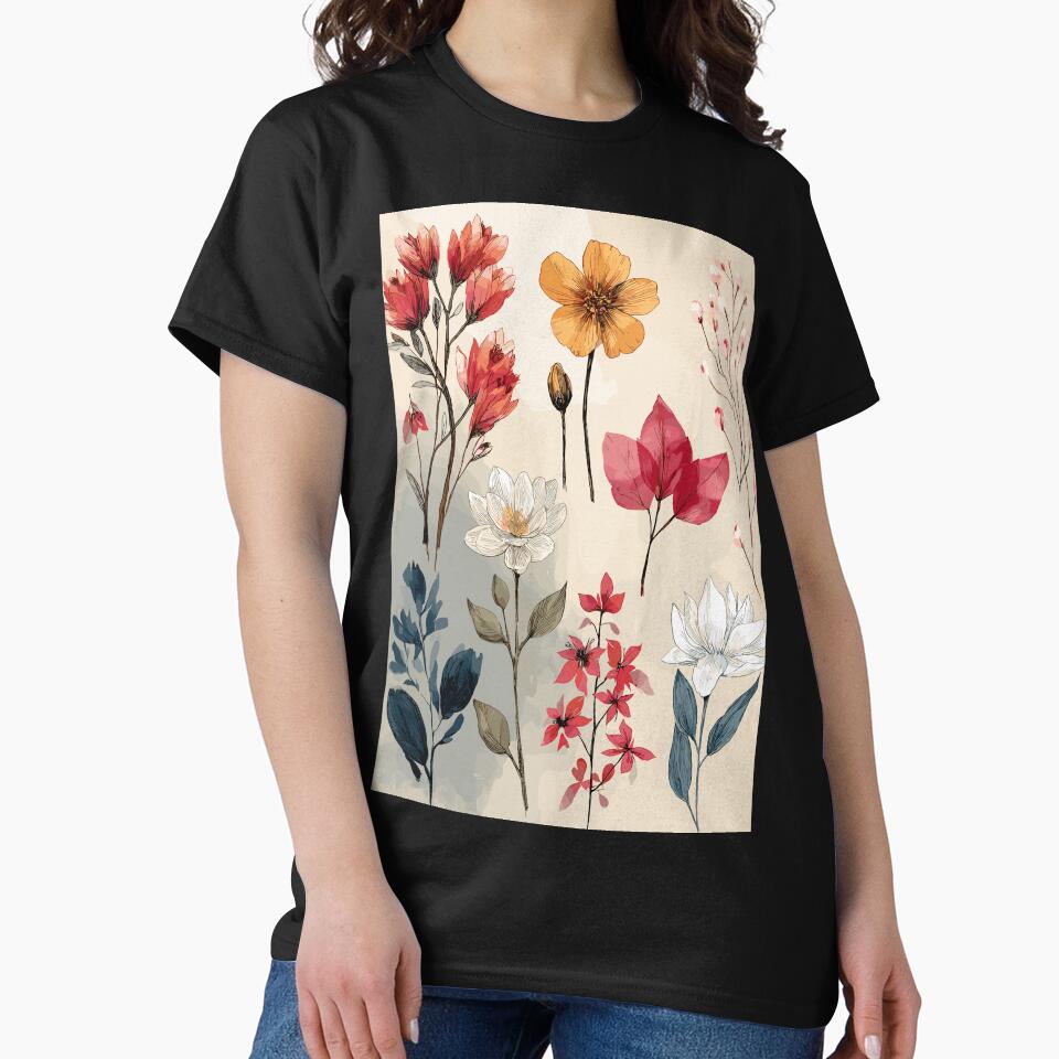 Archival Delicate Botanical Sketching by bapupa T-Shirts, Hoodie, Sweatshirt | BlankRebels.com (Image 2)