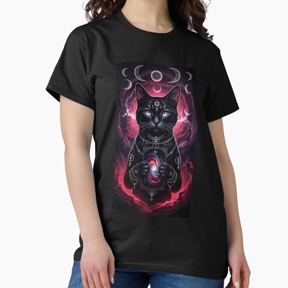 Gothic Tarot Cat Dark Fantasy by Pluto ⭐️ T-Shirts, Hoodie, Sweatshirt | BlankRebels.com (Image 2)