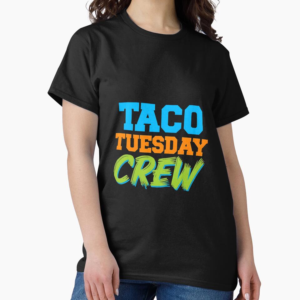 Taco Tuesday Crew Funny Food Lover T-Shirt by Snark & Spark Hoodie, Sweatshirt | BlankRebels.com (Image 2)