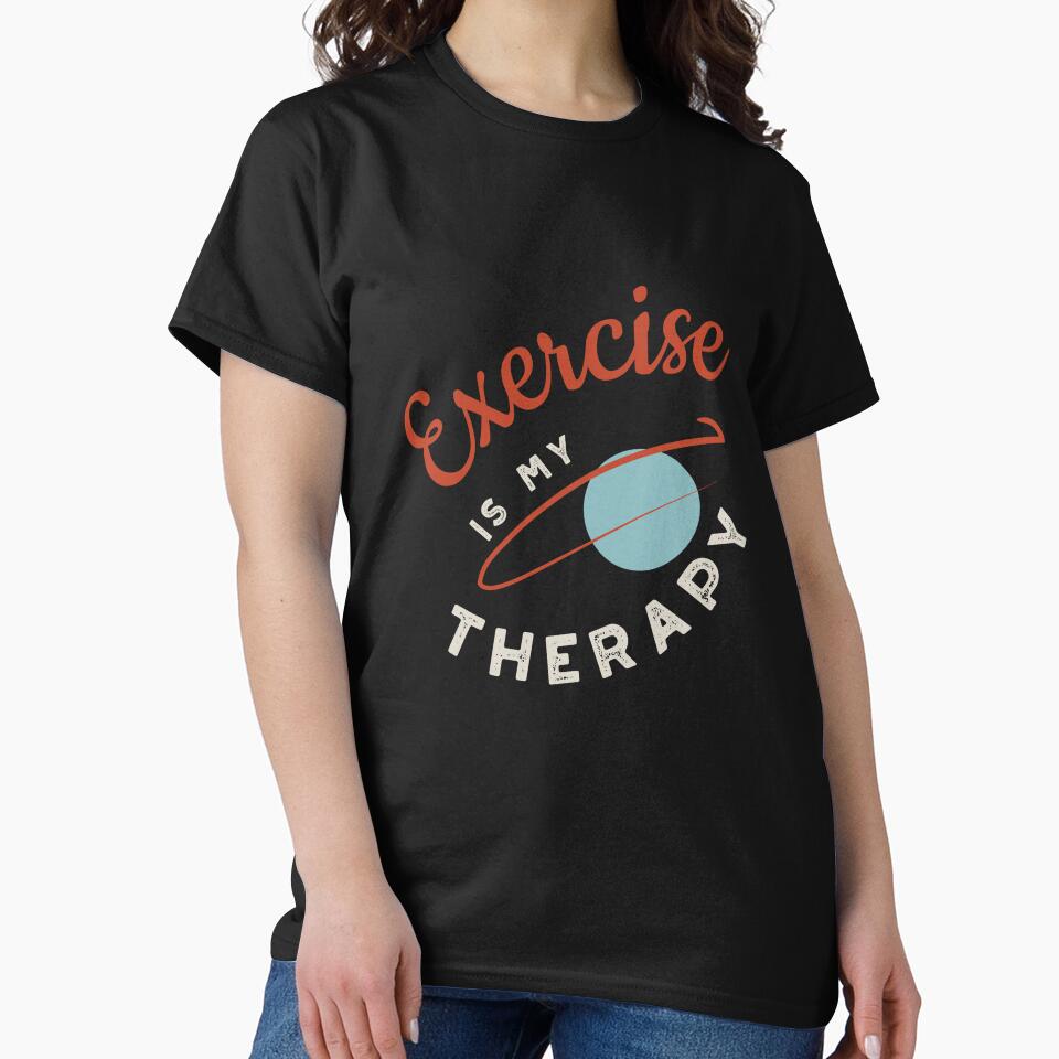 Fitness Exercise is My Therapy by whyitsme T-Shirts, Hoodie, Sweatshirt | BlankRebels.com (Image 2)