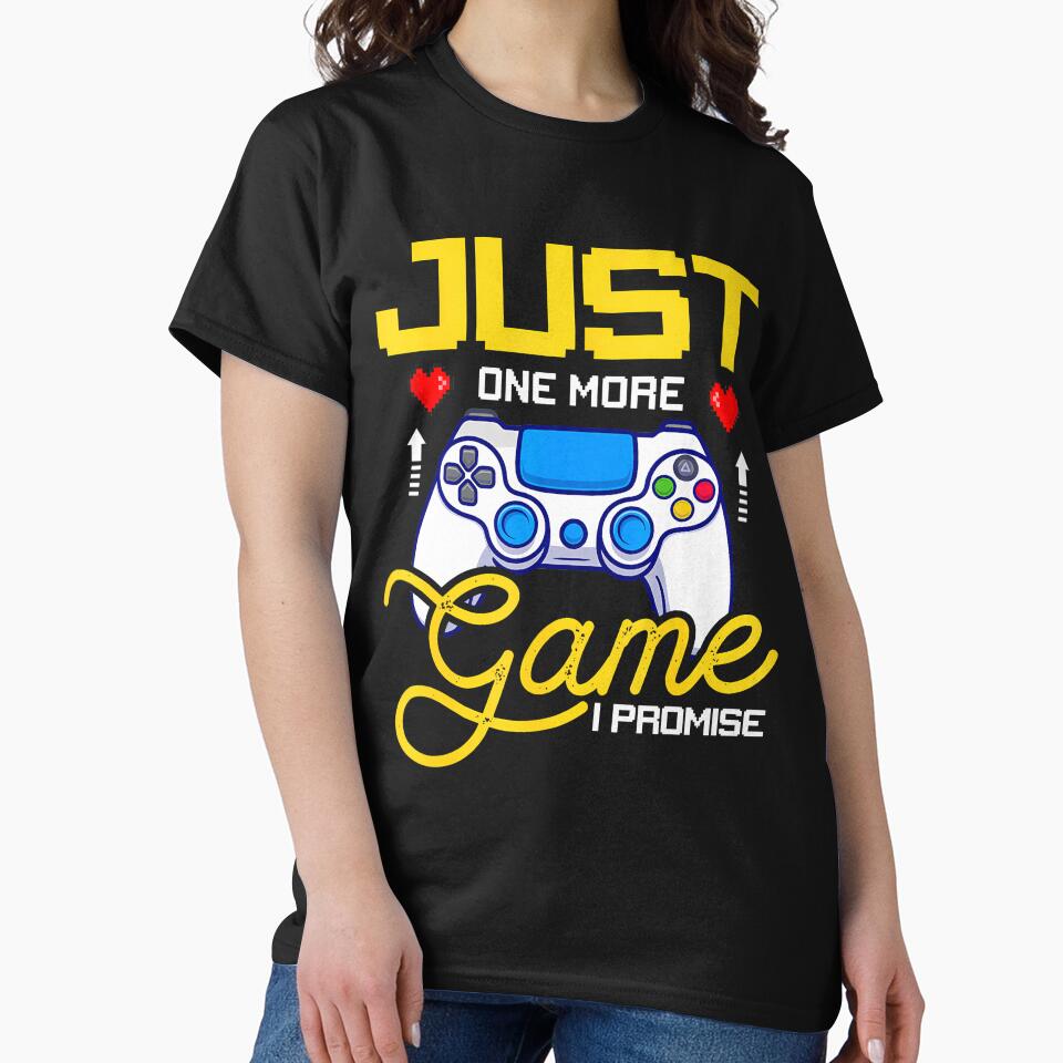 Just One More Game - Gamer's Passion by kowaldtlbung T-Shirts, Hoodie, Sweatshirt | BlankRebels.com (Image 2)