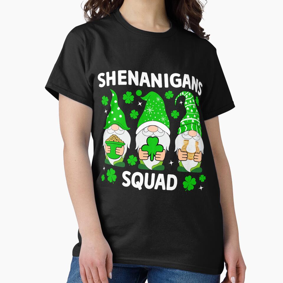 Shenanigans Squad St Patricks Day Gnomes by KroghDs T-Shirts, Hoodie, Sweatshirt | BlankRebels.com (Image 2)