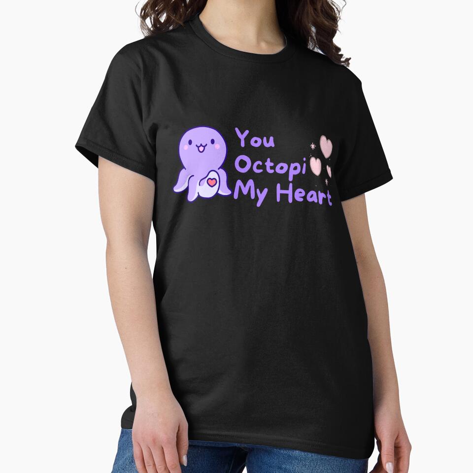You Octopi my heart - Kawaii design by iapbaap T-Shirts, Hoodie, Sweatshirt | BlankRebels.com (Image 2)
