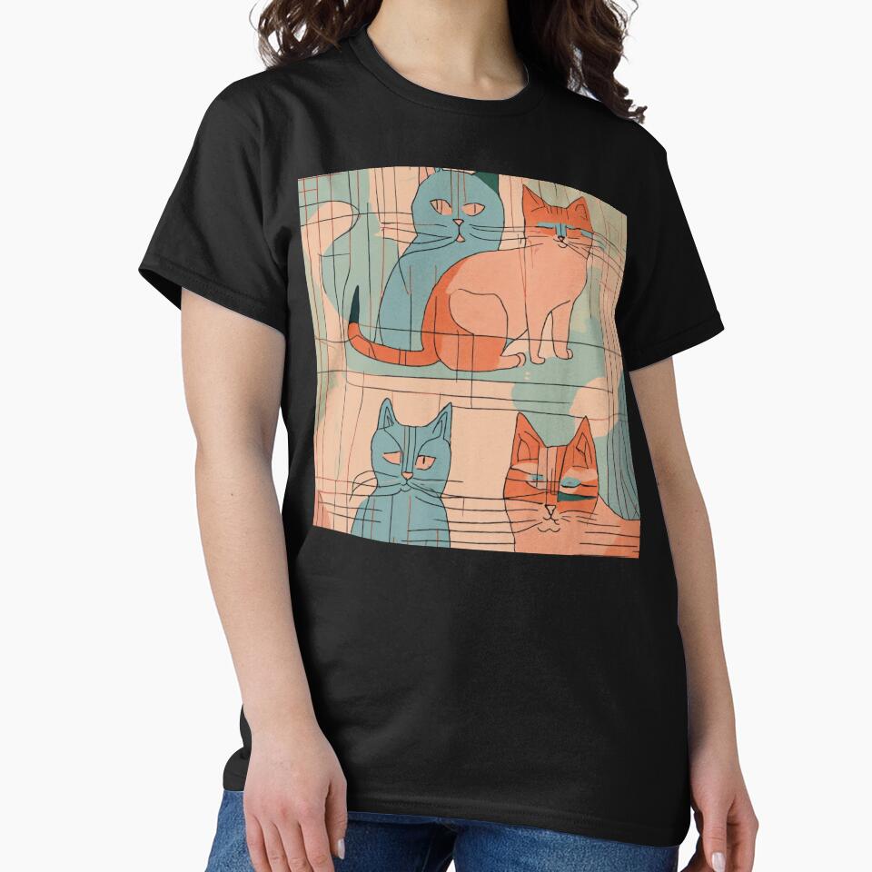 Minimalist cat potrait by catcurio T-Shirts, Hoodie, Sweatshirt | BlankRebels.com (Image 2)