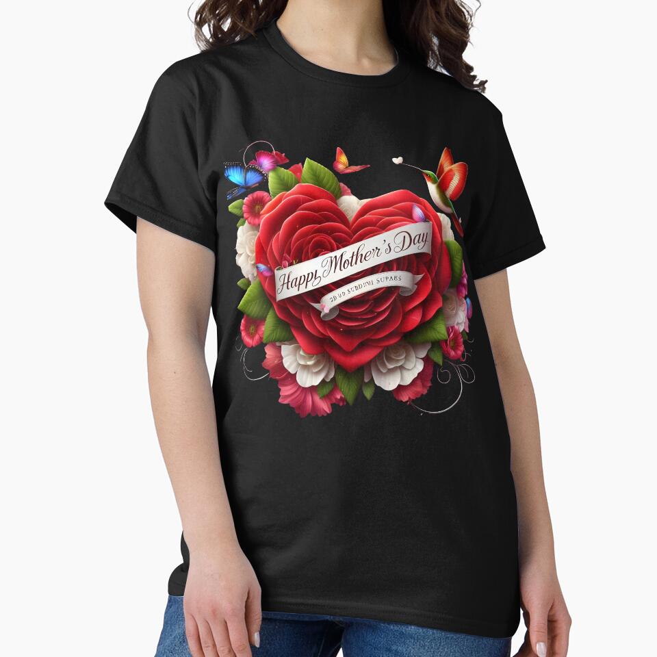 Flowers for Mother's Day 2024: 3d Heart by sofia1971 T-Shirts, Hoodie, Sweatshirt | BlankRebels.com (Image 2)