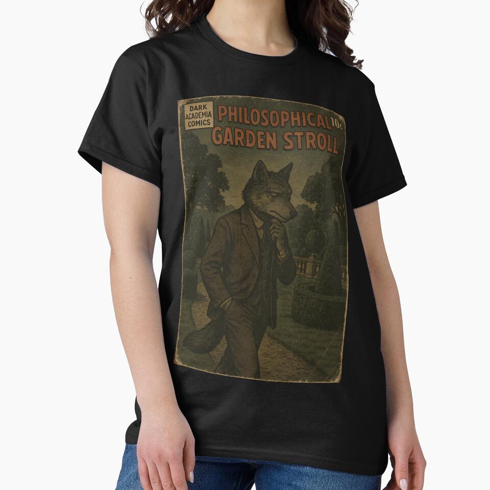 Dark Academia Aesthetic: Philosophical Garden Stroll by bapupa T-Shirts, Hoodie, Sweatshirt | BlankRebels.com (Image 2)