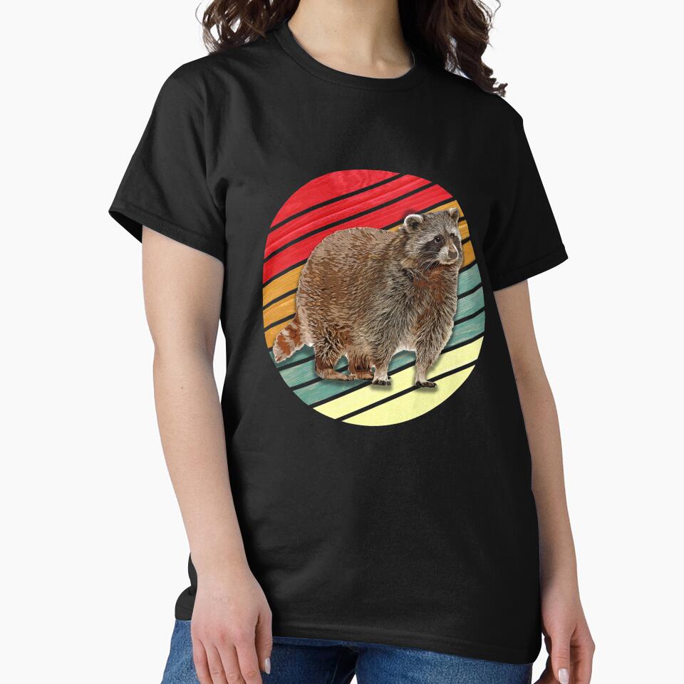 Vintage Retro Raccoon by BLake77777 T-Shirts, Hoodie, Sweatshirt | BlankRebels.com (Image 2)