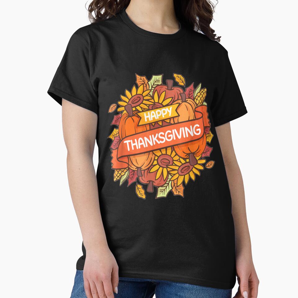 Happy Thanksgiving Turkey Day Gift by harolhaw T-Shirts, Hoodie, Sweatshirt | BlankRebels.com (Image 2)