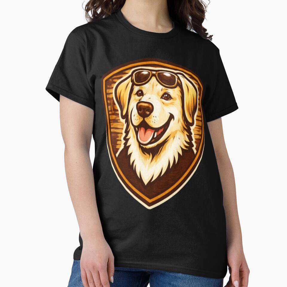 Labrador Dad Woodcraft Badge Emblem by PawPrintCustom T-Shirts, Hoodie, Sweatshirt | BlankRebels.com (Image 2)