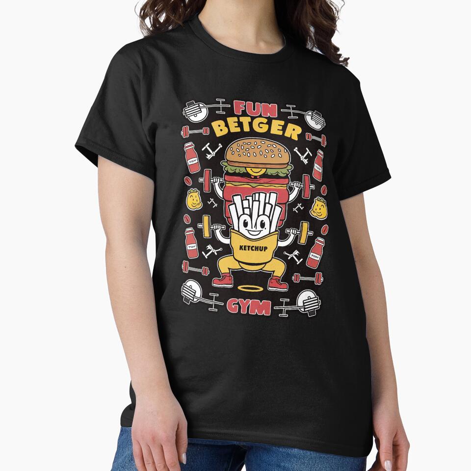 ''Fun Betger Gym'' Cute Humor Funny Sarcastic Gym T-Shirt by Witty Shirts Hoodie, Sweatshirt | BlankRebels.com (Image 2)