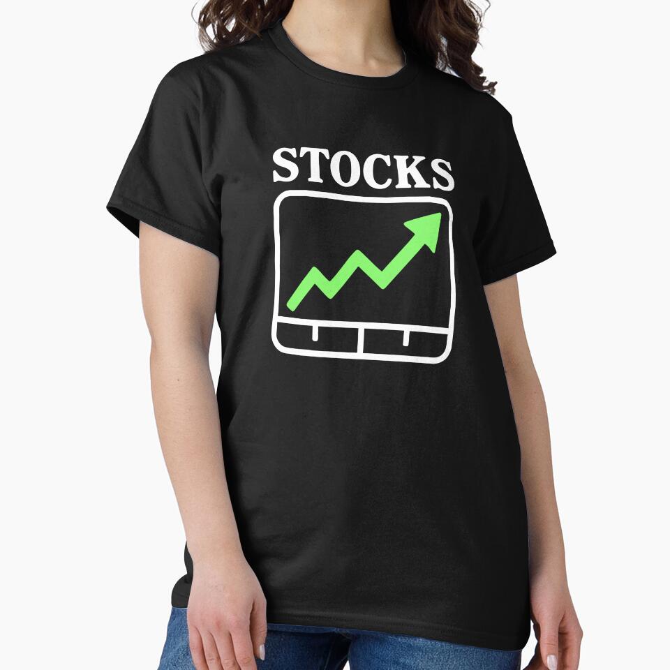 "Stocks" Funny Stock Going Up Chart Graphic Humor by LuveeTuffCo T-Shirts, Hoodie, Sweatshirt | BlankRebels.com (Image 2)