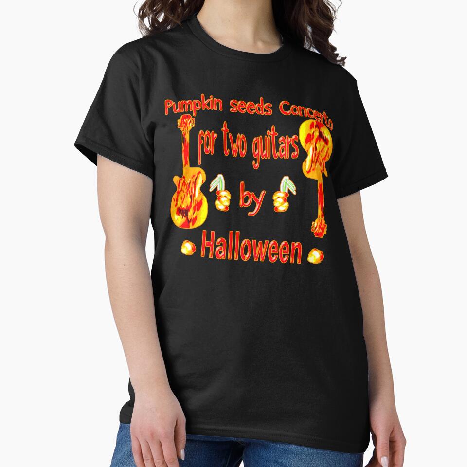 PUMPKIN SEED CONCERTO FOR TWO GUITARS BY HALLOWEEN by Ralek T-Shirts, Hoodie, Sweatshirt | BlankRebels.com (Image 2)