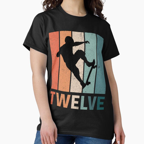 12th Birthday Skateboard Retro 12 Years Old by RetroStyle247 T-Shirts, Hoodie, Sweatshirt | BlankRebels.com (Image 2)