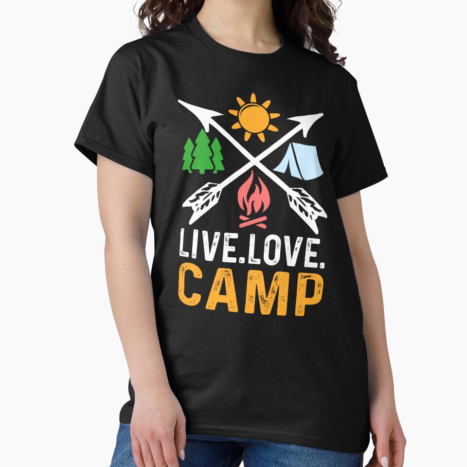 Camping - Live Love Camp by UnknownArtistt T-Shirts, Hoodie, Sweatshirt | BlankRebels.com (Image 2)