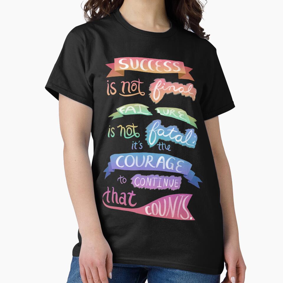 Courage Churchill Quote by avacado-designs T-Shirts, Hoodie, Sweatshirt | BlankRebels.com (Image 2)