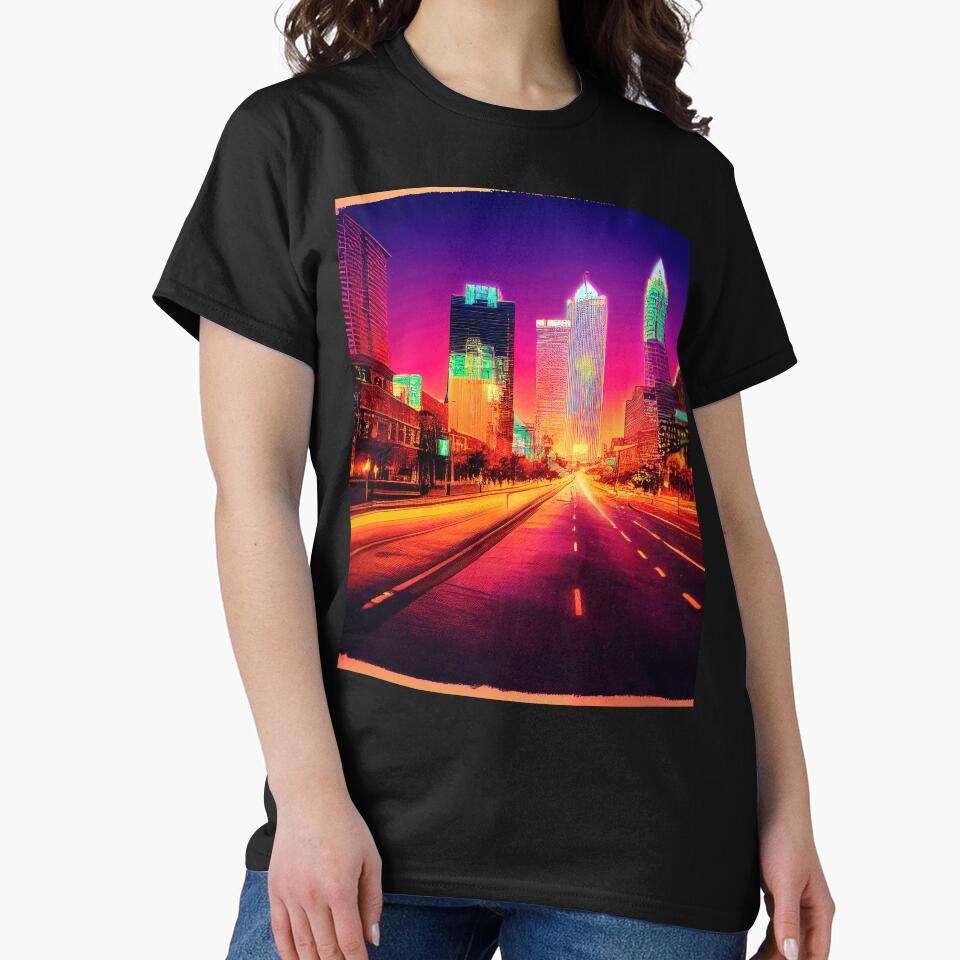 Atlanta Neon Vaporwave by ComicsFactory T-Shirts, Hoodie, Sweatshirt | BlankRebels.com (Image 2)