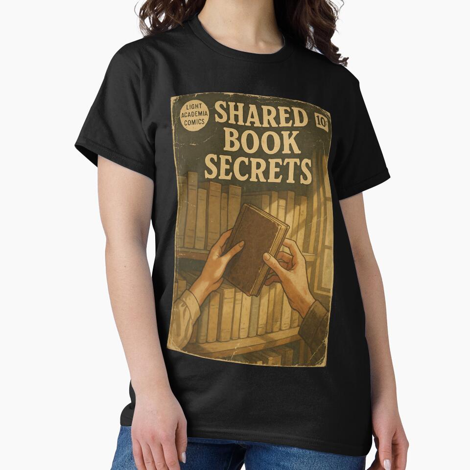 Romantic Light Academia: Shared Book Secrets by bapupa T-Shirts, Hoodie, Sweatshirt | BlankRebels.com (Image 2)