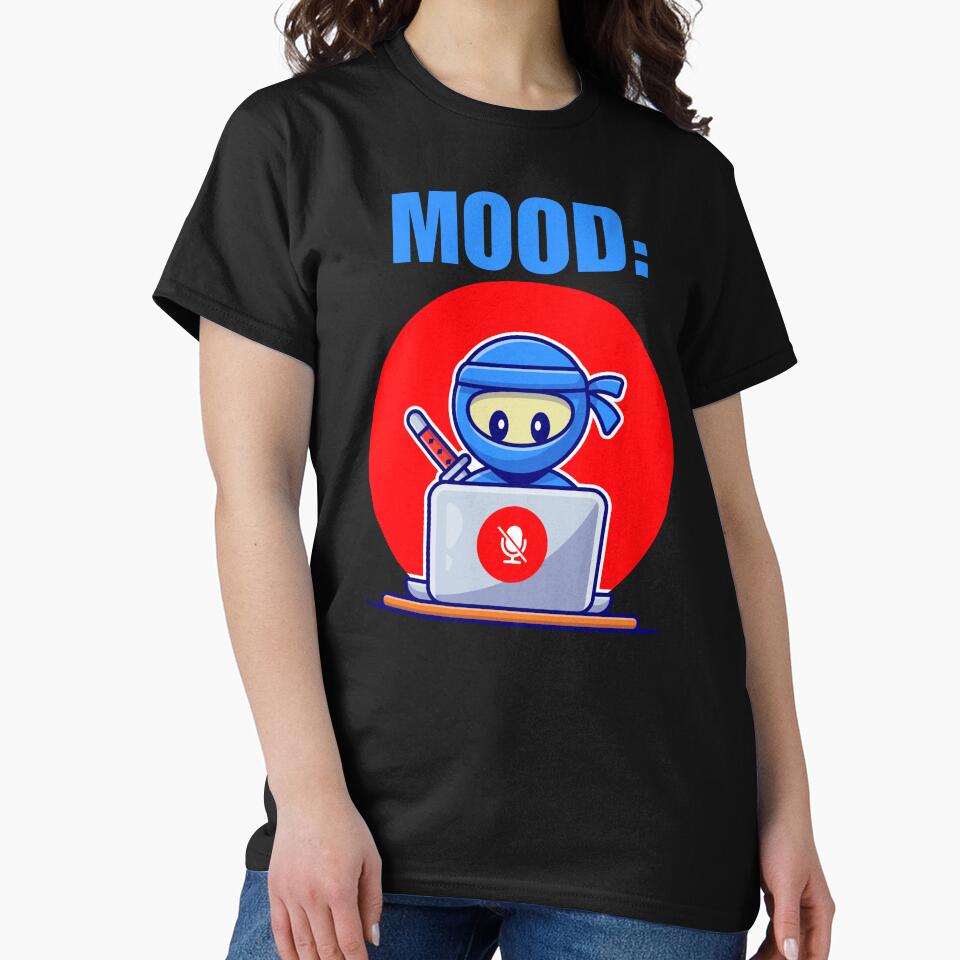 Muted mic in a virtual meeting or conference call, funny remote wfh job by NBSStore T-Shirts, Hoodie, Sweatshirt (Image 2)
