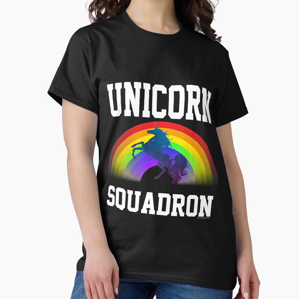 Unicorn Squadron with Rainbow by CoolApparelShop T-Shirts, Hoodie, Sweatshirt | BlankRebels.com (Image 2)